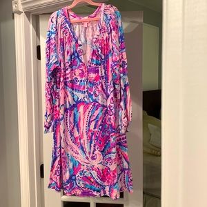 EUC XL Lilly Pulitzer Essie dress with long sleeves